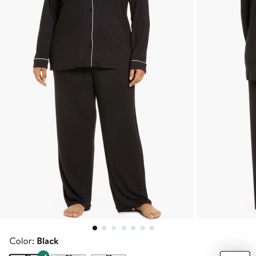 Nordstrom Moonlight Black Women's Pajama Set